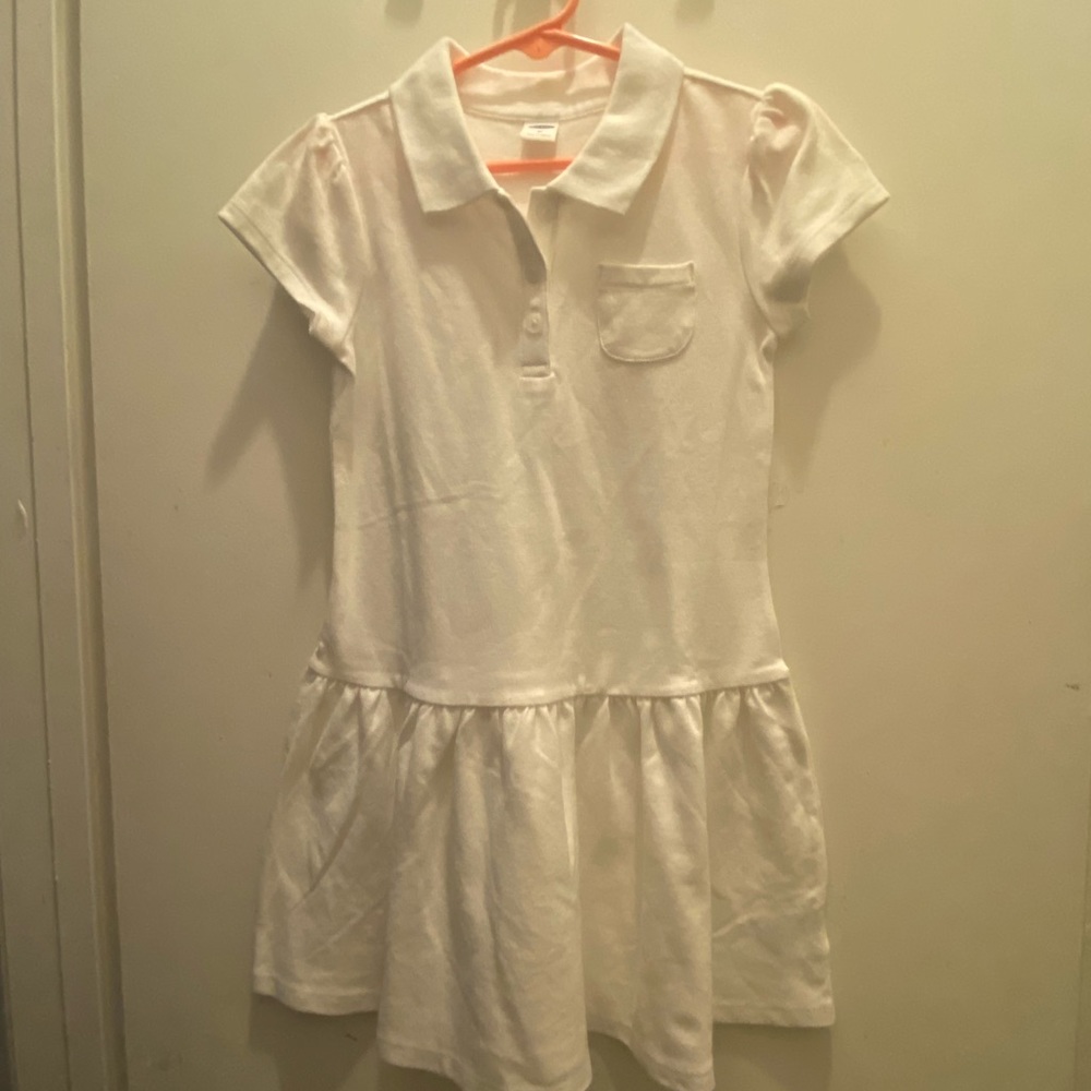 NWOT Old Navy School Uniform white dress polo 5T